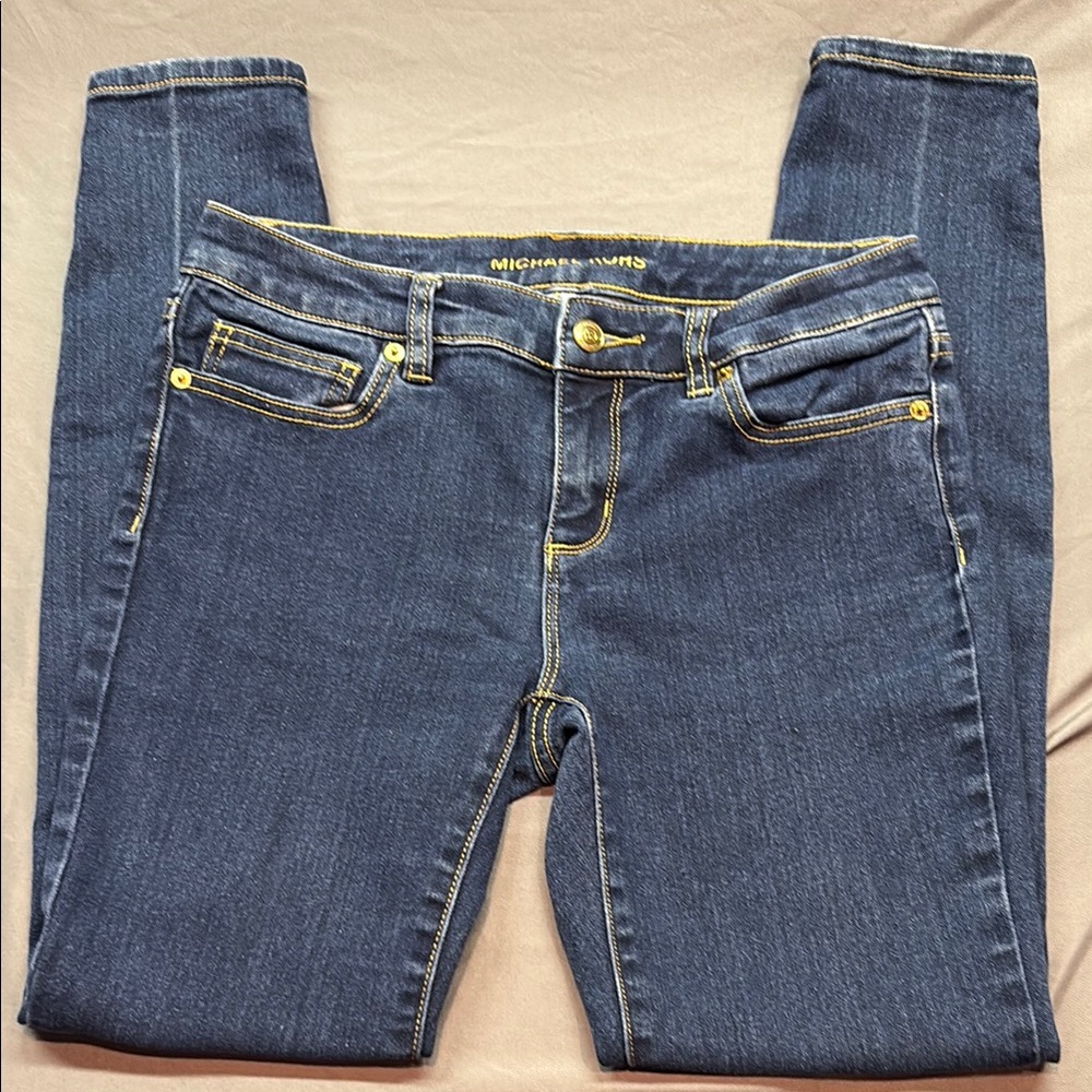 Michael‎ Kors Women's Izzy Skinny Stretch Blue Denim Jeans Size 2